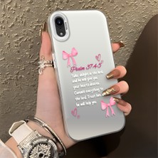 HONTINGA iPhone Xr ile Uyumlu Kılıfı Silikon Kenar Sert Arka Düşüme Önleyici Basitlik Anti Düşme Kamera Korumali Fiyonk Desen Telefon Kılıfı Kadın ve Erkek Için Uygundur K1-0865
