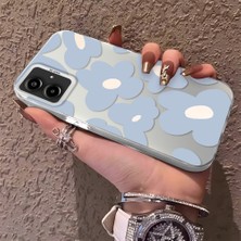 HONTINGA Samsung Galaxy A06 ile Uyumlu Kılıfı Silikon Kenar Sert Arka Düşüme Önleyici Basitlik Anti Düşme Kamera Korumali Çiçek Desen Telefon Kılıfı Kadın ve Erkek Için Uygundur K1-0866