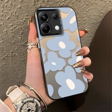 HONTINGA Redmi Note 13 Pro 5g ile Uyumlu Kılıfı Silikon Kenar Sert Arka Düşüme Önleyici Basitlik Anti Düşme Kamera Korumali Çiçek Desen Telefon Kılıfı Kadın ve Erkek Için Uygundur K1-0866