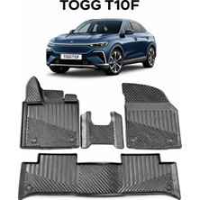 Black Gold Togg T10F 2025+ Uyumlu 3D Premium Havuzlu Oto Paspas Togg T10F