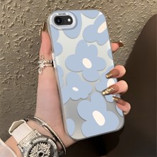 HONTINGA iPhone 8 ile Uyumlu Kılıfı Silikon Kenar Sert Arka Düşüme Önleyici Basitlik Anti Düşme Kamera Korumali Çiçek Desen Telefon Kılıfı Kadın ve Erkek Için Uygundur K1-0866