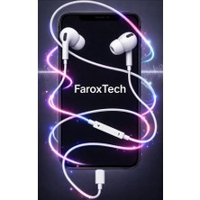 FaroxTech Aktif Gürültü Engelleme (Anc) Destekli Type-C Kulaklık - iPhone 15 16 Pro Max iPad Android Uyumlu