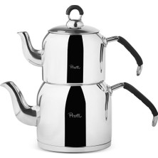 Perotti Topkapı Aile Indüksiyon Tabanlı Çelik Çaydanlık Takımı