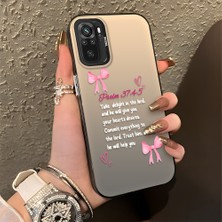 HONTINGA Xiaomi Redmi Note 10S ile Uyumlu Kılıfı Silikon Kenar Sert Arka Düşüme Önleyici Basitlik Anti Düşme Kamera Korumali Fiyonk Desen Telefon Kılıfı Kadın ve Erkek Için Uygundur K1-0865