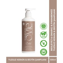 Ovie Tuzsuz Keratin & Biotin Şampuan 500 ml – Salt Free Hair Shampoo Besleyici