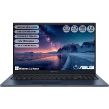 Asus Vivobook 15 X1504VA-BQ3970W Intel Core 5 120Ultra 8 GB 512GB SSD 15.6'' FHD Windows 11 Home