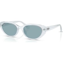Ray-Ban Rb 4457D 687280 55 Unisex Yastık Şeffaf Kemik Güneş Gözlüğü
