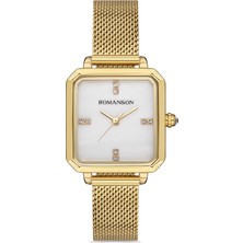 Romanson RM0B14LLGGMS1G Kadın Kol Saati İyon Kaplama Sarı Kasa 3 ATM Suya Dayanıklı