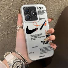 HONTINGA Realme C63 ile Uyumlu Kılıfı Silikon Kenar Sert Arka Düşüme Önleyici Basitlik Anti Düşme Kamera Korumali Streetwear Desen Telefon Kılıfı Kadın ve Erkek Için Uygundur K1-0870