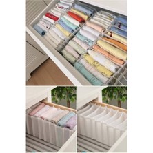 Özbience Çok Gözlü Dolap Içi Organizer, 16X40X12CM, Beyaz, Düzenleyici Renkli Kutu