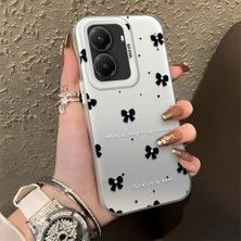 HONTINGA Poco X7 Pro ile Uyumlu Kılıfı Silikon Kenar Sert Arka Düşüme Önleyici Basitlik Anti Düşme Kamera Korumali Küçük Fiyonk Desen Telefon Kılıfı Kadın ve Erkek Için Uygundur K1-0871