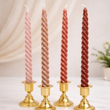 25 Cm. 4 Lü Konik Mum