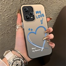 HONTINGA Redmi Note 12 Pro 5g ile Uyumlu Kılıfı Silikon Kenar Sert Arka Düşüme Önleyici Basitlik Anti Düşme Kamera Korumali Kalp Desen Telefon Kılıfı Kadın ve Erkek Için Uygundur K1-0868