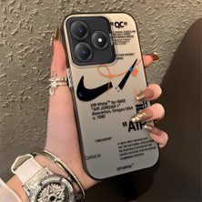 HONTINGA Realme C61 ile Uyumlu Kılıfı Silikon Kenar Sert Arka Düşüme Önleyici Basitlik Anti Düşme Kamera Korumali Streetwear Desen Telefon Kılıfı Kadın ve Erkek Için Uygundur K1-0870