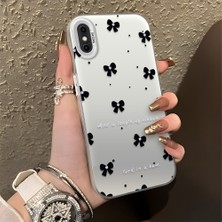 HONTINGA iPhone Xs Max ile Uyumlu Kılıfı Silikon Kenar Sert Arka Düşüme Önleyici Basitlik Anti Düşme Kamera Korumali Küçük Fiyonk Desen Telefon Kılıfı Kadın ve Erkek Için Uygundur K1-0871