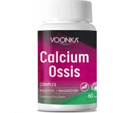 Vonka Voonka Calcium Ossis Kalsiyum-Magnezyum-D Vitamini 60 Tablet - Dezenfektan Hediyeli (%72 Alkol)