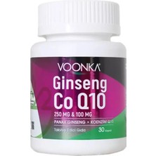 Vonka Voonka Ginseng COQ10 Koenzim 30 Kapsül - Dezenfektan Hediyeli (%72 Alkol)