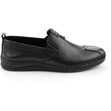 Bambi Siyah Hakiki Deri Erkek Casual Ayakkabı E01700006003