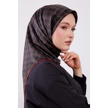 Lêvi D'or Levidor Kristal Eşarp D6 Siyah Kırmızı