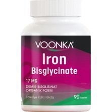 Vonka Voonka Iron Bisglycinate Demir 90 Tablet - Dezenfektan Hediyeli (%72 Alkol)