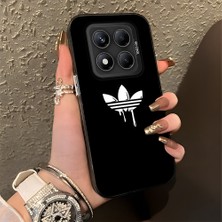 HONTINGA Xiaomi Redmi Note 14 Pro 5g ile Uyumlu Kılıfı Silikon Kenar Sert Arka Düşüme Önleyici Basitlik Anti Düşme Kamera Korumali Marka Desen Telefon Kılıfı Kadın ve Erkek Için Uygundur K1-0869