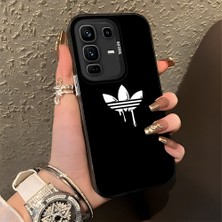 HONTINGA Infinix Note 50 Pro Plus ile Uyumlu Kılıfı Silikon Kenar Sert Arka Düşüme Önleyici Basitlik Anti Düşme Kamera Korumali Marka Desen Telefon Kılıfı Kadın ve Erkek Için Uygundur K1-0869