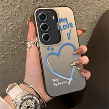 HONTINGA Tecno Camon 40 ile Uyumlu Kılıfı Silikon Kenar Sert Arka Düşüme Önleyici Basitlik Anti Düşme Kamera Korumali Kalp Desen Telefon Kılıfı Kadın ve Erkek Için Uygundur K1-0868