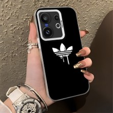 HONTINGA Vivo X200 Fe ile Uyumlu Kılıfı Silikon Kenar Sert Arka Düşüme Önleyici Basitlik Anti Düşme Kamera Korumali Marka Desen Telefon Kılıfı Kadın ve Erkek Için Uygundur K1-0869