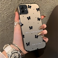 HONTINGA Samsung Galaxy A04 ile Uyumlu Kılıfı Silikon Kenar Sert Arka Düşüme Önleyici Basitlik Anti Düşme Kamera Korumali Küçük Fiyonk Desen Telefon Kılıfı Kadın ve Erkek Için Uygundur K1-0871