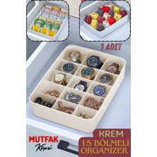 Özbience 15 Bölmeli Çok Amaçlı Organizer: Saat, Takı, Toka ve Çorap Saklama Ünitesi