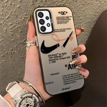 HONTINGA Samsung Galaxy A73 ile Uyumlu Kılıfı Silikon Kenar Sert Arka Düşüme Önleyici Basitlik Anti Düşme Kamera Korumali Streetwear Desen Telefon Kılıfı Kadın ve Erkek Için Uygundur K1-0870