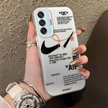 HONTINGA Samsung Galaxy M15 ile Uyumlu Kılıfı Silikon Kenar Sert Arka Düşüme Önleyici Basitlik Anti Düşme Kamera Korumali Streetwear Desen Telefon Kılıfı Kadın ve Erkek Için Uygundur K1-0870