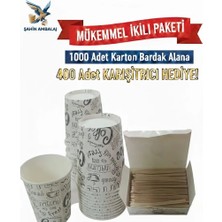 Şahin Ambalaj Karton Bardak 7 Oz 1000 ad