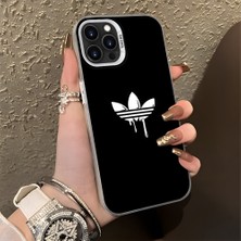 HONTINGA iPhone 14 Pro ile Uyumlu Kılıfı Silikon Kenar Sert Arka Düşüme Önleyici Basitlik Anti Düşme Kamera Korumali Marka Desen Telefon Kılıfı Kadın ve Erkek Için Uygundur K1-0869