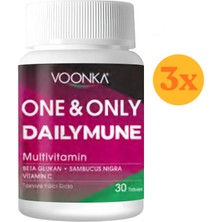 Vonka Voonka One & Only Dailymune Multivitamin 30 Tablet - 3 Adet (90 Tablet)