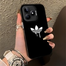 HONTINGA Realme C53 ile Uyumlu Kılıfı Silikon Kenar Sert Arka Düşüme Önleyici Basitlik Anti Düşme Kamera Korumali Marka Desen Telefon Kılıfı Kadın ve Erkek Için Uygundur K1-0869