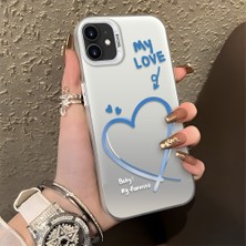 HONTINGA iPhone 12 Pro ile Uyumlu Kılıfı Silikon Kenar Sert Arka Düşüme Önleyici Basitlik Anti Düşme Kamera Korumali Kalp Desen Telefon Kılıfı Kadın ve Erkek Için Uygundur K1-0868