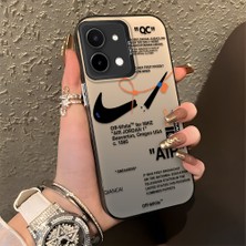 HONTINGA Vivo Y28 ile Uyumlu Kılıfı Silikon Kenar Sert Arka Düşüme Önleyici Basitlik Anti Düşme Kamera Korumali Streetwear Desen Telefon Kılıfı Kadın ve Erkek Için Uygundur K1-0870