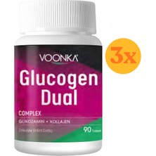 Vonka Voonka Glucogen Dual Takviye Edici Gıda 90 Tablet - 3 Adet (270 Tablet) - Dezenfektan Hediyeli (%72 Alkol)
