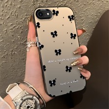 HONTINGA iPhone 7 ile Uyumlu Kılıfı Silikon Kenar Sert Arka Düşüme Önleyici Basitlik Anti Düşme Kamera Korumali Küçük Fiyonk Desen Telefon Kılıfı Kadın ve Erkek Için Uygundur K1-0871