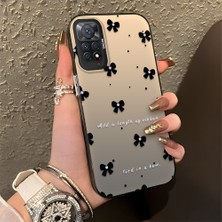 HONTINGA Xiaomi Redmi Note 11 Pro ile Uyumlu Kılıfı Silikon Kenar Sert Arka Düşüme Önleyici Basitlik Anti Düşme Kamera Korumali Küçük Fiyonk Desen Telefon Kılıfı Kadın ve Erkek Için Uygundur K1-0871