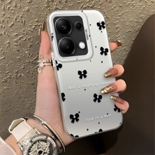 HONTINGA Xiaomi Redmi Note 14S ile Uyumlu Kılıfı Silikon Kenar Sert Arka Düşüme Önleyici Basitlik Anti Düşme Kamera Korumali Küçük Fiyonk Desen Telefon Kılıfı Kadın ve Erkek Için Uygundur K1-0871