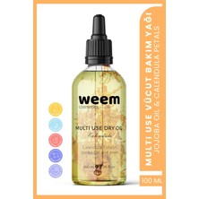 Weem Calendula Bakım Yağı – Saç, Yüz ve Vücut Için Nemlendirici & Işıltı Verici – 100 ml