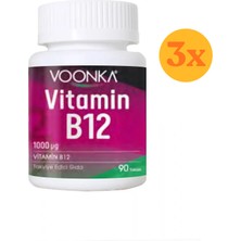 Vonka Voonka Vitamin B12 Içeren 90 Tablet - 3 Adet (270 Tablet)