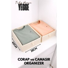 Özbience 2'li Geniş Çekmece ve Dolap Içi Düzenleyici, Raf Organizer, 40X28X10