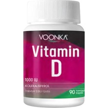Vonka Voonka Vitamin D 90 Yumuşak Tablet - Dezenfektan Hediyeli (%72 Alkol)
