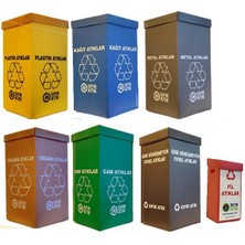 Tuncel Teknik Sıfır Atık Kolisi 70 Litre 7li Set Polikarbon