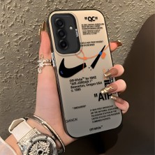 HONTINGA Samsung Galaxy A17 ile Uyumlu Kılıfı Silikon Kenar Sert Arka Düşüme Önleyici Basitlik Anti Düşme Kamera Korumali Streetwear Desen Telefon Kılıfı Kadın ve Erkek Için Uygundur K1-0870