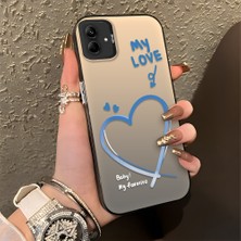 HONTINGA Samsung Galaxy A04E ile Uyumlu Kılıfı Silikon Kenar Sert Arka Düşüme Önleyici Basitlik Anti Düşme Kamera Korumali Kalp Desen Telefon Kılıfı Kadın ve Erkek Için Uygundur K1-0868