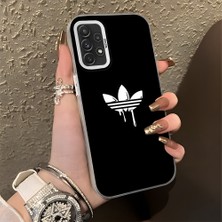 HONTINGA Samsung Galaxy A72 ile Uyumlu Kılıfı Silikon Kenar Sert Arka Düşüme Önleyici Basitlik Anti Düşme Kamera Korumali Marka Desen Telefon Kılıfı Kadın ve Erkek Için Uygundur K1-0869